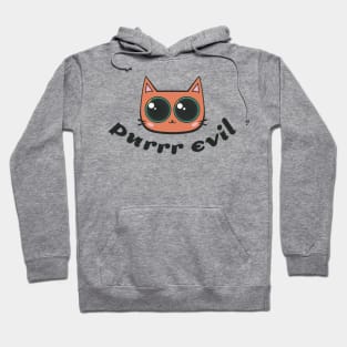 Purrr Evil Orange Cat Hoodie